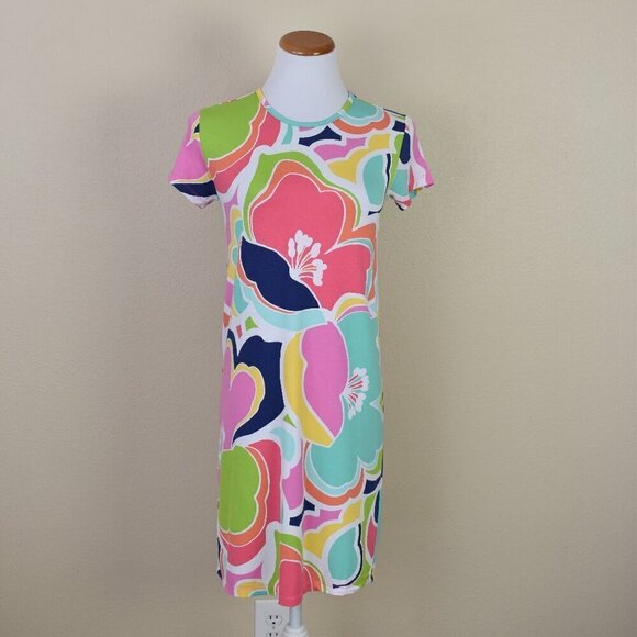 Tori Richard Honolulu Floral Jersey Stretch Sheath Dress XS - Picture 1 of 7